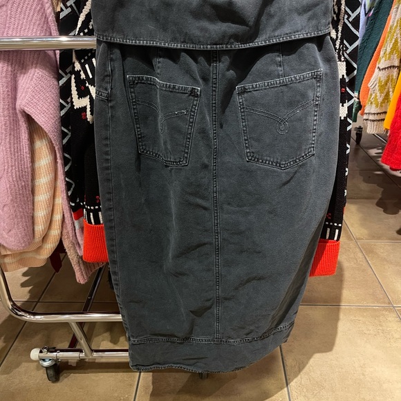 Moschino Charcoal Button-Down Pencil Skirt - Picture 5 of 5